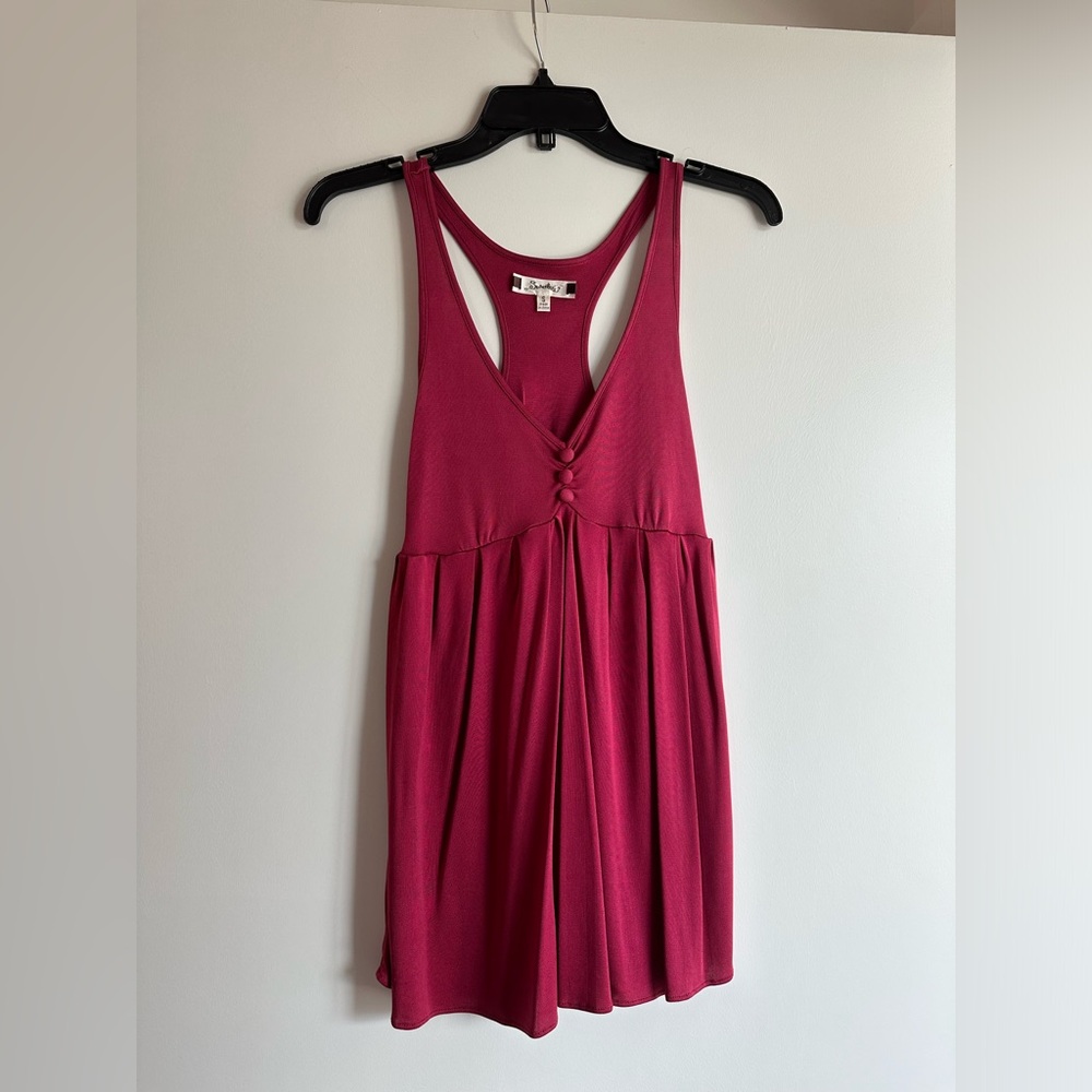Red racerback top